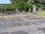 Gravestones Rosenallis Cemetery, Rosenallis, Co Laois, Ireland (focus on back headstones)