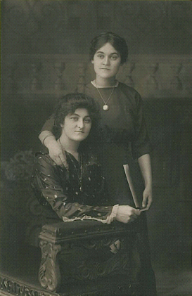 Marcelline (seated) and Edme Vienneau (standing)