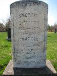 Headstone - Stephen & Frances (Arseneau) LeBlanc