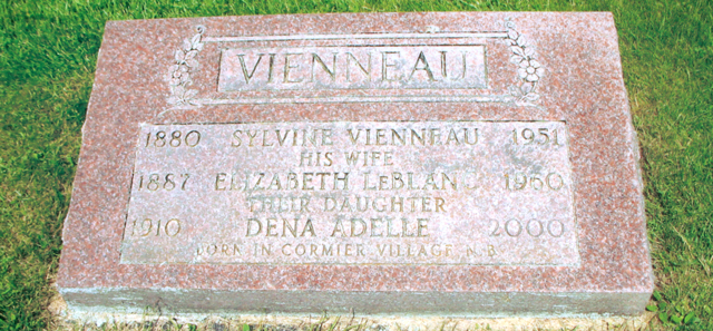 Sylvain Vienneau,wife Elizabeth LeBlanc,daug. Dena