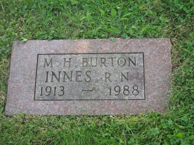 Headstone - Burton (Pyke) Innes