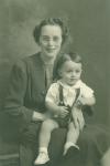 Yvonne (Vienneau) Melanson with son