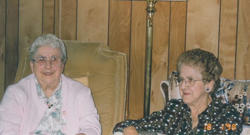 Alice (Terrio) LeBlanc & her sister,  Kathleen (Terrio) Mills