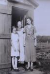 Unknown girl, Emilienne & her grandniece Madeleine
