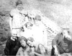 William EW Owen and others on beach