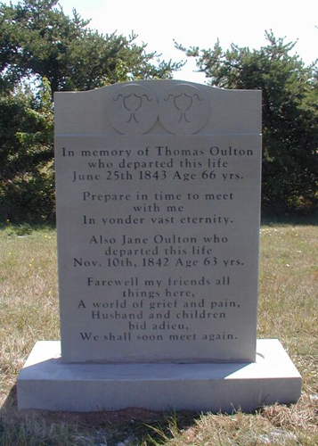 Thomas Oulton (1777 - 1843) and Jane Trenholm (1780 - 1842)