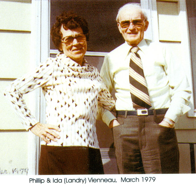 Ida Landry and her husband, Philip Vienneau