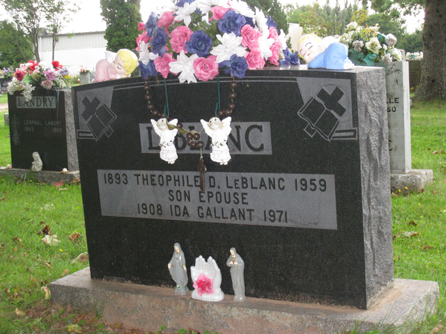 Theophile LeBlanc & his wife, Ida Gallant