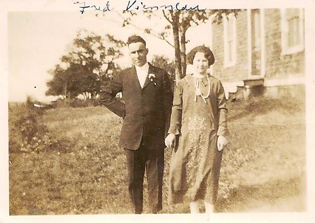 Fred Vienneau & his wife, Mathilde LeBlanc