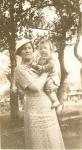 Celie (Burke) Bourgeois holding her grandson