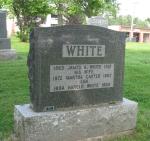 Headstone - James, Martha & Harold White