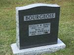 Headstone - Simon & Cecelia (Burke) Bourgeois