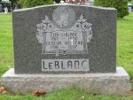 Headstone - Eloi LeBlanc & wife Geneva Vienneau