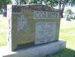 Headstone- Alderic Cormier, wife Dina, son Hector