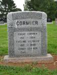 Headstone- Edgar Cormier & wife Eveline Vienneau