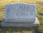 Headstone - Harold Ingram & wife Helen Tinney