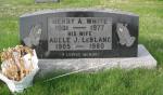 Headstone - Henry White & wife Adele LeBlanc