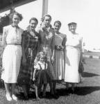 Dora (Vienneau) Doiron on left with other family members