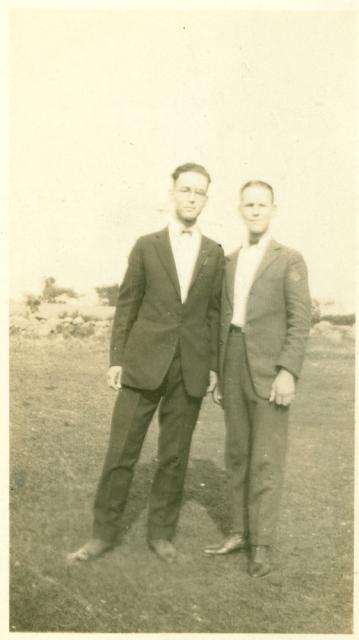 Leo and Aurele Vienneau in the summer of 1923
