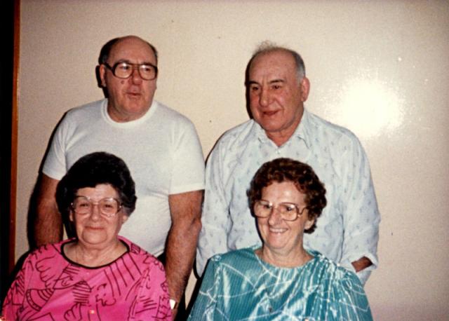 Ernest & Fred Comeau with wives