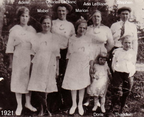 The Charles S LeBlanc Family, 1921