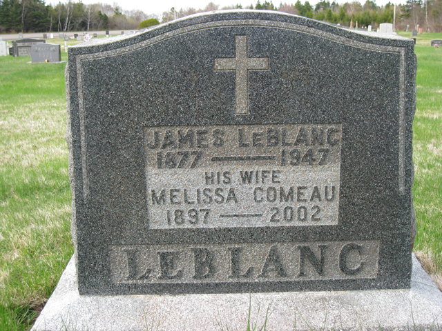 James LeBlanc & his wife Melissa Comeau