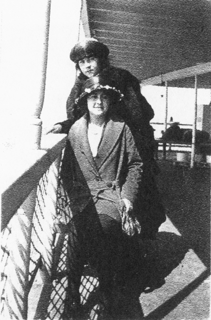 Alice Vienneau & Dora LeBlanc on the ferry