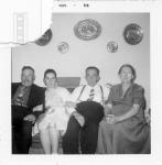 Philip Perry, Sylvia, Pat Sonier & Lizzie, Nov 1958