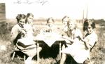 The Tea Party in 1930's in Joggins, Nova Scotia